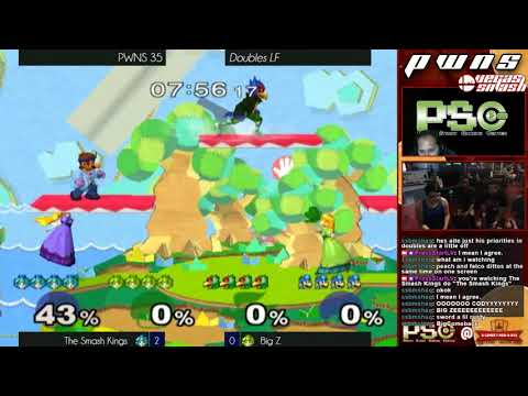 PWNS 35 - Melee Doubles LF - The Smash Kings (Blue) vs Big Z (Green)