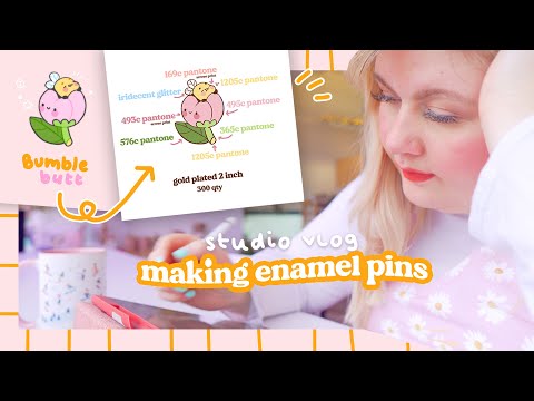 , title : 'STUDIO VLOG 🌷 Packing Orders & How I design Enamel Pins for my Manufacturer + Small Biz Unboxing'