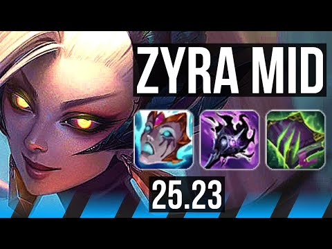 ZYRA vs SYLAS (MID) | NA Grandmaster | 25.23