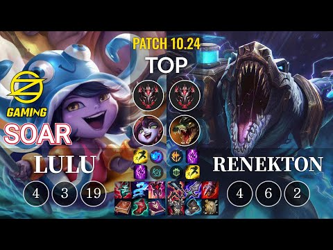 OZ SoaR Lulu vs Renekton Top - KR Patch 10.24