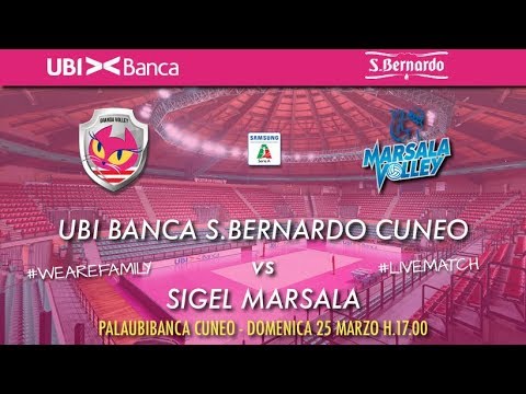 UBI Banca S.Bernardo Cuneo - Sigel Marsala 15º gior. rit. Samsung Galaxy Volley Cup A2