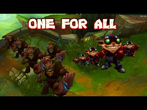 ONE FOR ALL 2020 ( Funny plays , Nunu Speed , Yorick Army ,5 Yuumi , 10 Shaco...)