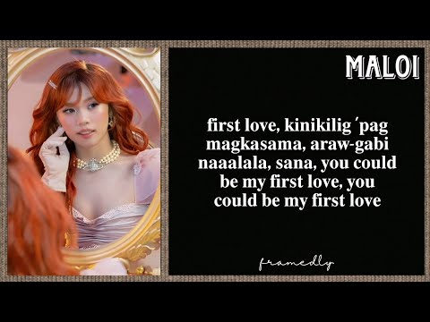 BINI - First Luv Lyrics (Framed)