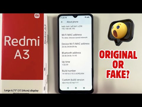 How To Confirm if Xiaomi Redmi A3 Is Original or Fake