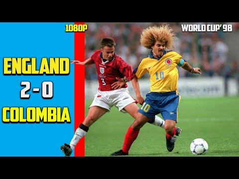 England vs Colombia 2 - 0 Exclusives Group Stage World Cup 98 Full HD