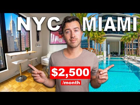 What $2,500 /Month Gets in NYC vs MIAMI