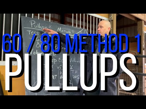 Training for pull-ups, the 60 / 80 method (method 1)