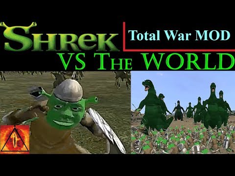 Shrek Vs The WORLD !!! Medieval 2 Total War: Planet War Mod