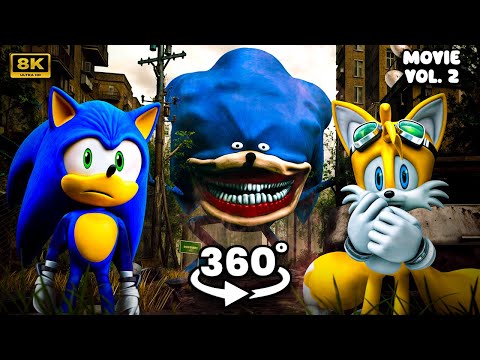Shin Sonic Tapes 360° | Movie Collection Part 4,5,6 | Scary VR 360º 8K Animation Film