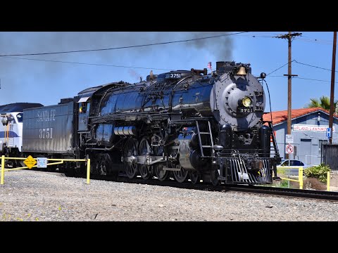 Santa Fe 3751 Steam Locomotive: San Bernardino Railroad Days 2010 - 2014