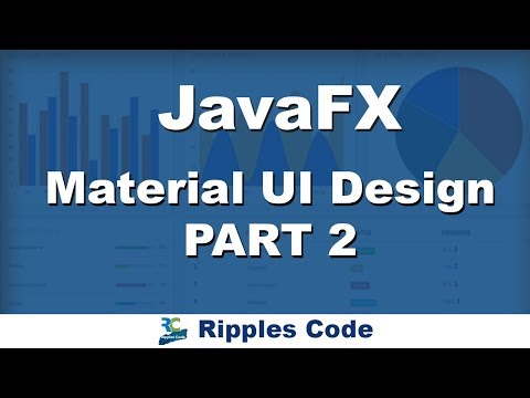 JAVAFx Tutorial 37- Material UI Design Part 2