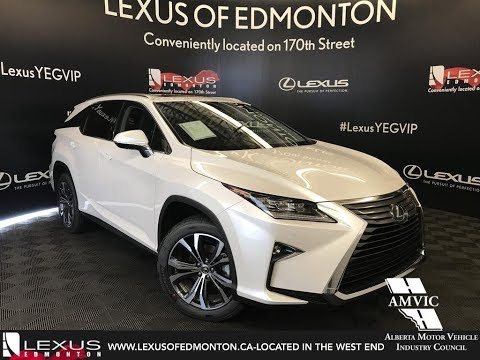 White 2018 Lexus RX 350L Luxury Package 6 Passenger Review Downtown Edmonton Alberta