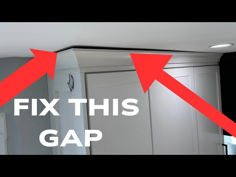 Fixing Gap in Cabinet Crown - DIY