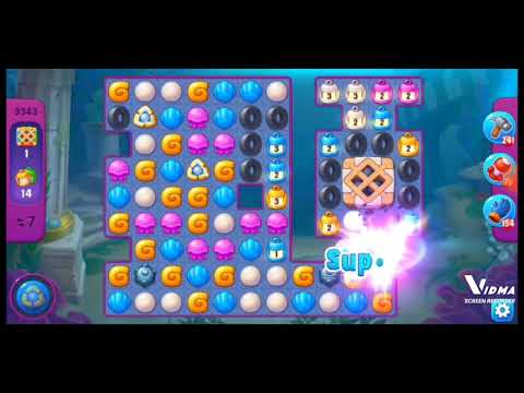 Fishdom. 9343 super hard level no boosters and diamonds. 15 moves