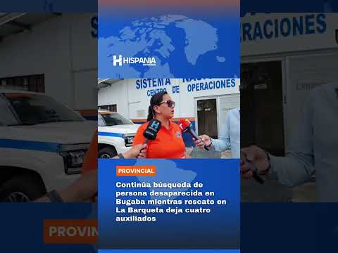 Las labores de búsqueda de una persona reportada como desaparecida continúan...