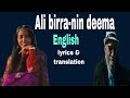 Ali Birra Nin Deema Ethiopia Oromo Music Lyrics With English Translation