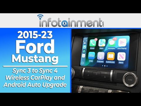 2015-2023 Ford Mustang Sync 4 Upgrade | Wireless CarPlay & Android Auto - Infotainment.com