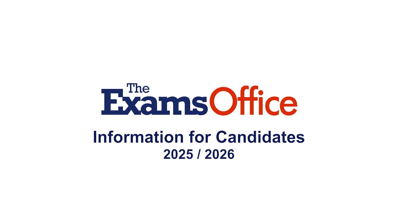Instructions for candidates 2025/2026