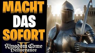 MACHT DAS SOFORT - BESTE Ausrüstung, Geheime Schätze &amp; Einstellungen in Kingdom Come Deliverance 2