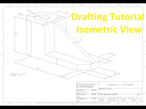 CATIA Drafting Isometric View Tutorial for Beginners