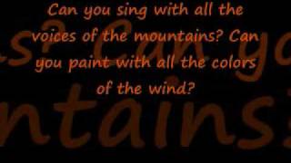 Ashanti~ The colors of the wind with lyrics