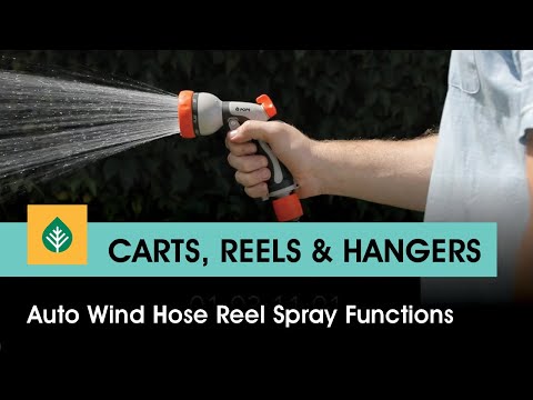Pope's Auto Wind Hose Reel Spray Functions