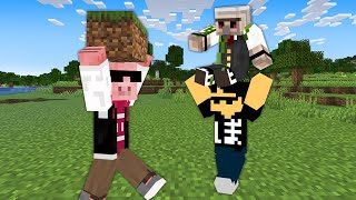 肩車されるおんりーﾁｬﾝ 00 08 00 00 35 30 マイクラ どんなものでも投げられる世界でミニゲーム選手権 切り抜きdb