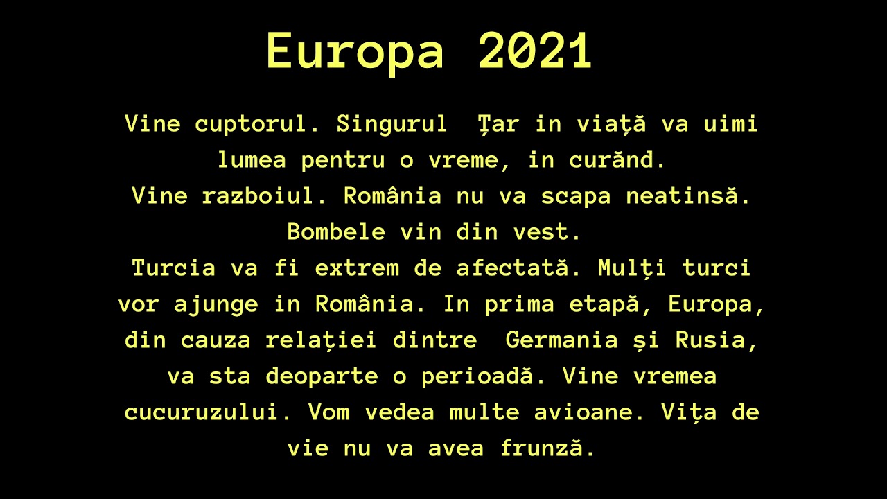 Timpul nu mai avea rabdare. Vine cuptorul. (I)