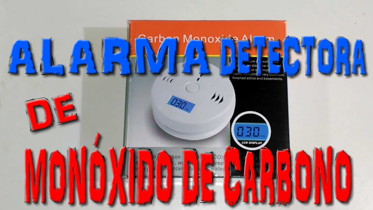 Alarma detectora de monóxido de carbono