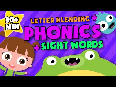 Letter Blending + sight words + Phonics | READING LESSONS for Kids