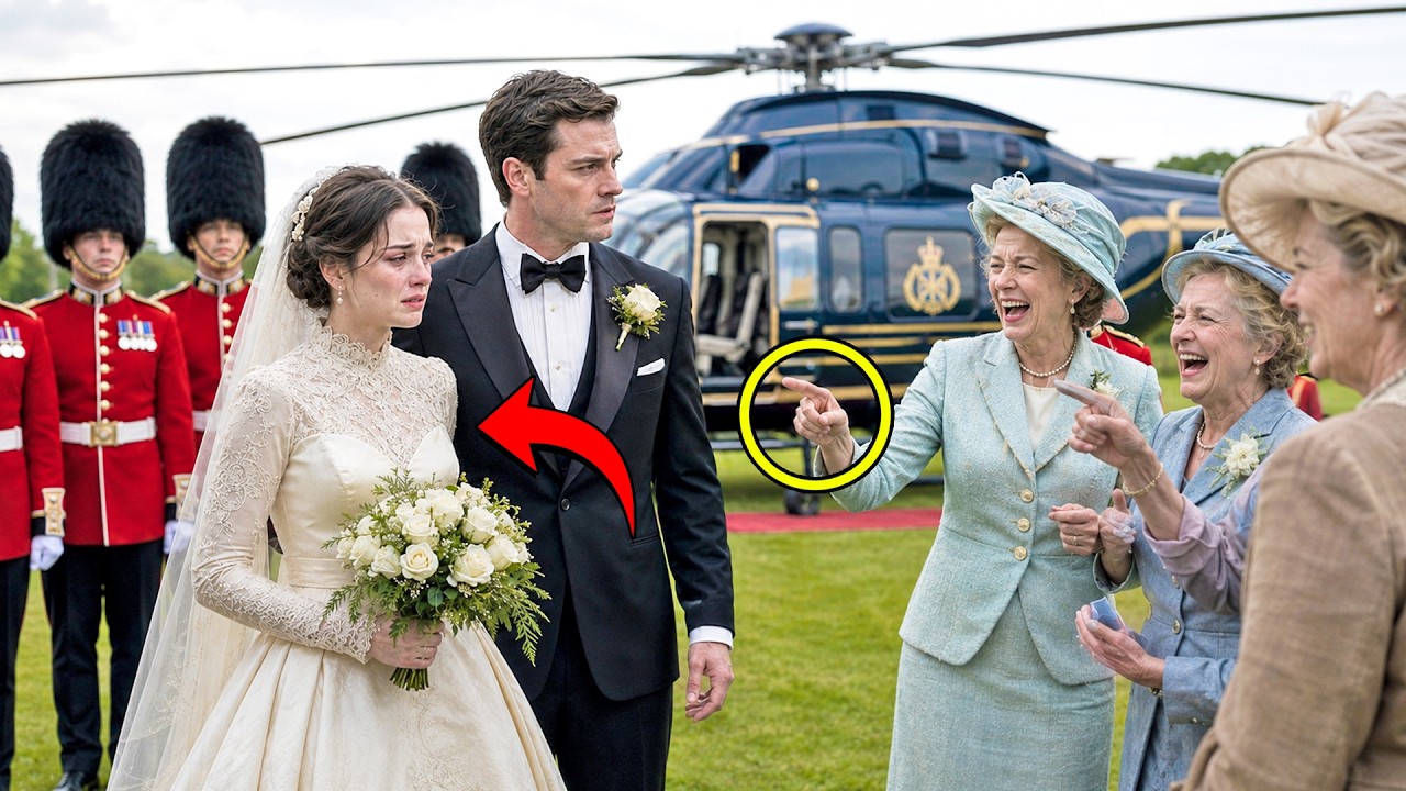 They Laughed at Her Secondhand Wedding Dress—Until a Royal Helicopter Landed with the Queen’s Gift