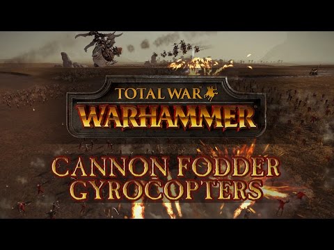 Total War: Warhammer - Cannon Fodder: Zombie Horde vs Gyrocopters!