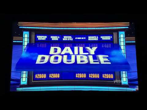 Double Jeopardy, Amy Schneider DAY 11 - 2nd Daily Double (12/1/21)
