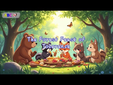 🌳 The Forest Feast of Tolerance | A Kids Moral Story About Tolerance and Togetherness 🐾