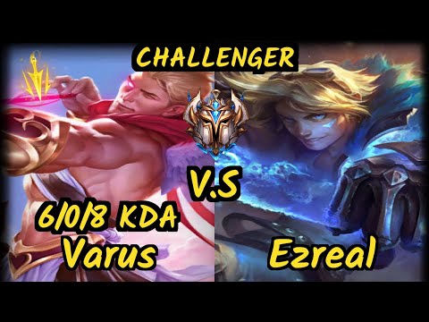 G2H XDSMILEY (VARUS) vs EZREAL - 6/0/8 KDA BOTTOM ADC CHALLENGER GAMEPLAY - EUW