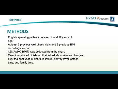 Thumbnail image of video presentation for COVID-19 and its effect on BMI year over year in both normal BMI patients and already identified at risk population with BMIs 85% pre-pandemic