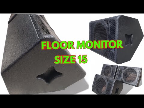 DIY  FLOOR MONITOR   SPEAKER BOX SIZE  15