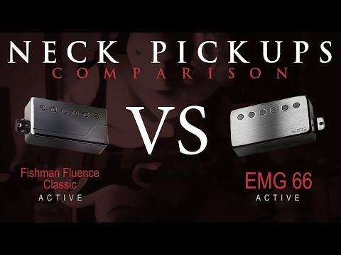 FISHMAN Fluence Classic vs EMG 66 - Active NECK Pickup Guitar Comparison / Demo