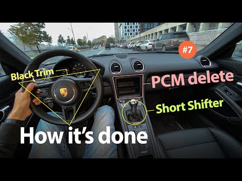The Base Porsche 718 Ep 7 — Deleting the PCM and installing the GT4 Short Shifter on a 2.0 Manual