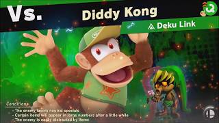 Super Smash Bros Ultimate : vs Diddy Kong (Unlocks: Deku Link) World of Light - Adventure Mode