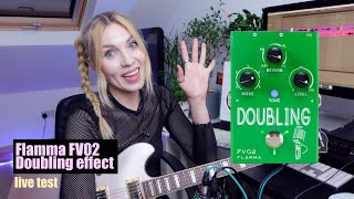 Video thumbnail for Flamma FV02 Doubling effect pedal live test by JOULIE FOX vlog