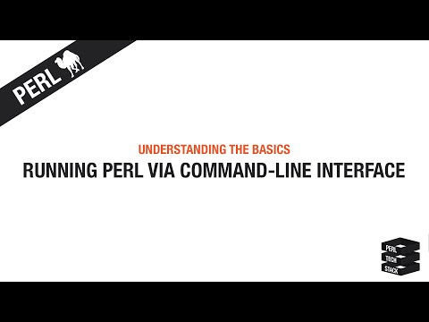 Perl Basics #1: Running Perl via CLI