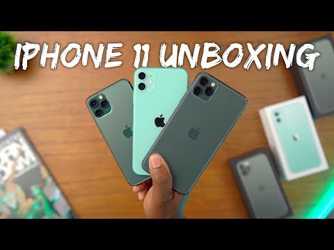 iPhone 11 vs 11 Pro Unboxing - All The Green Models!