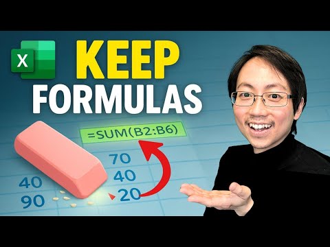 How Smart Excel Users Delete Data But Keep Formulas