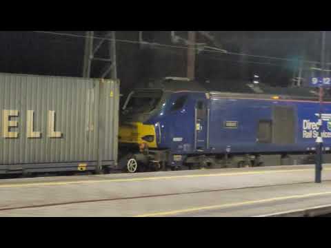 4S45 - DRS68s - 68007 eventually gets to check out of P7 with the Russell Cobelfret service