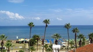 Finikoudes Beach, Larnaca, Cyprus -Time-lapse video
