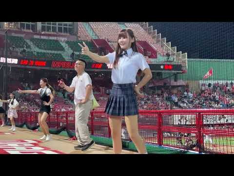 制服妹小映!!! 劉基鴻應援 味全 Dragon Beauties 學生之夜真的有夠讚