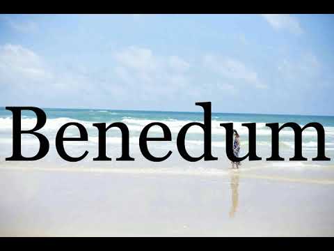 How To Pronounce Benedum🌈🌈🌈🌈🌈🌈Pronunciation Of Benedum