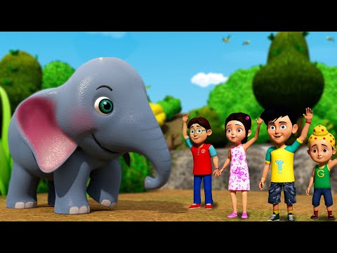 One Big Elephant | English Nursery Rhyme | Ek Mota Hathi | Taarak Mehta Ka Ooltah Chashmah Rhymes