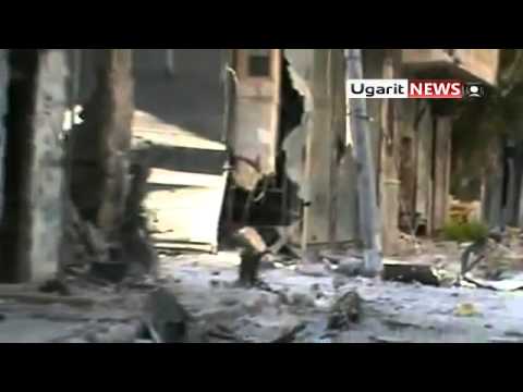 تمشيط المباني في حي صلاح الدين في مدينة حلب بعد السيطرة علهيا من قبل كتائب أبو عمارة